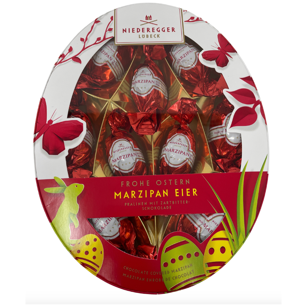 Niederegger Dark Chocolate Covered Marzipan Easter Eggs Oval Gift