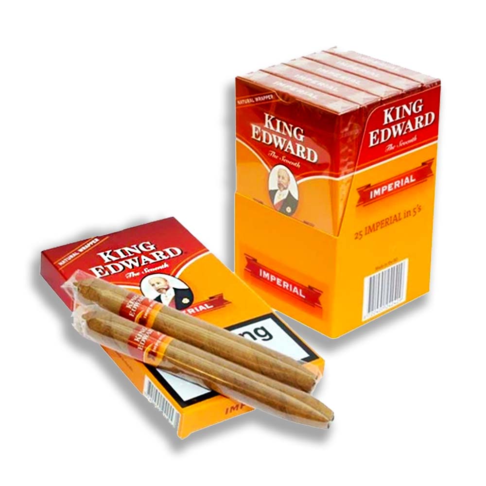 king edward tobacco box King Edward Imperial 5's – La Casa Del Habano