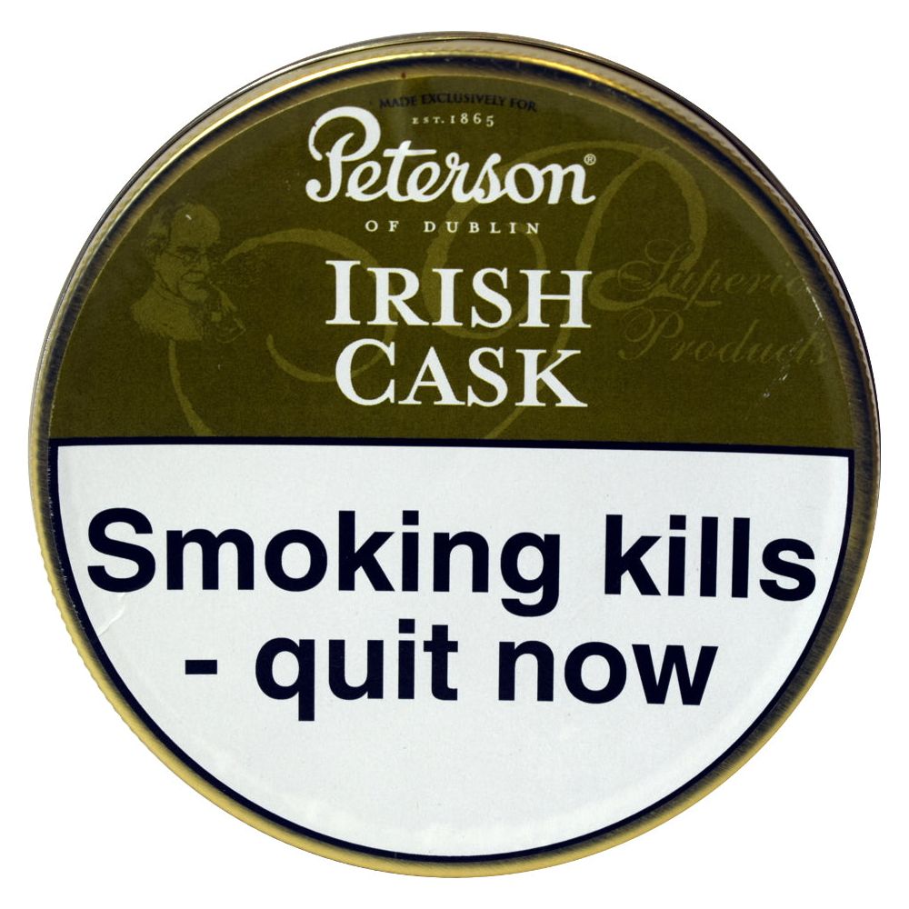 irish tobacco Peterson Irish Cask Pipe Tobacco 50g Tin – La Casa Del Habano